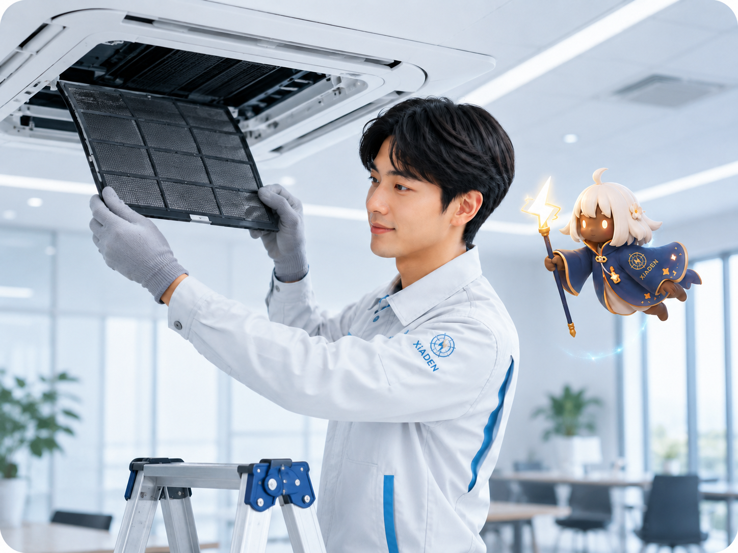 XiADENの電気工事スタッフ