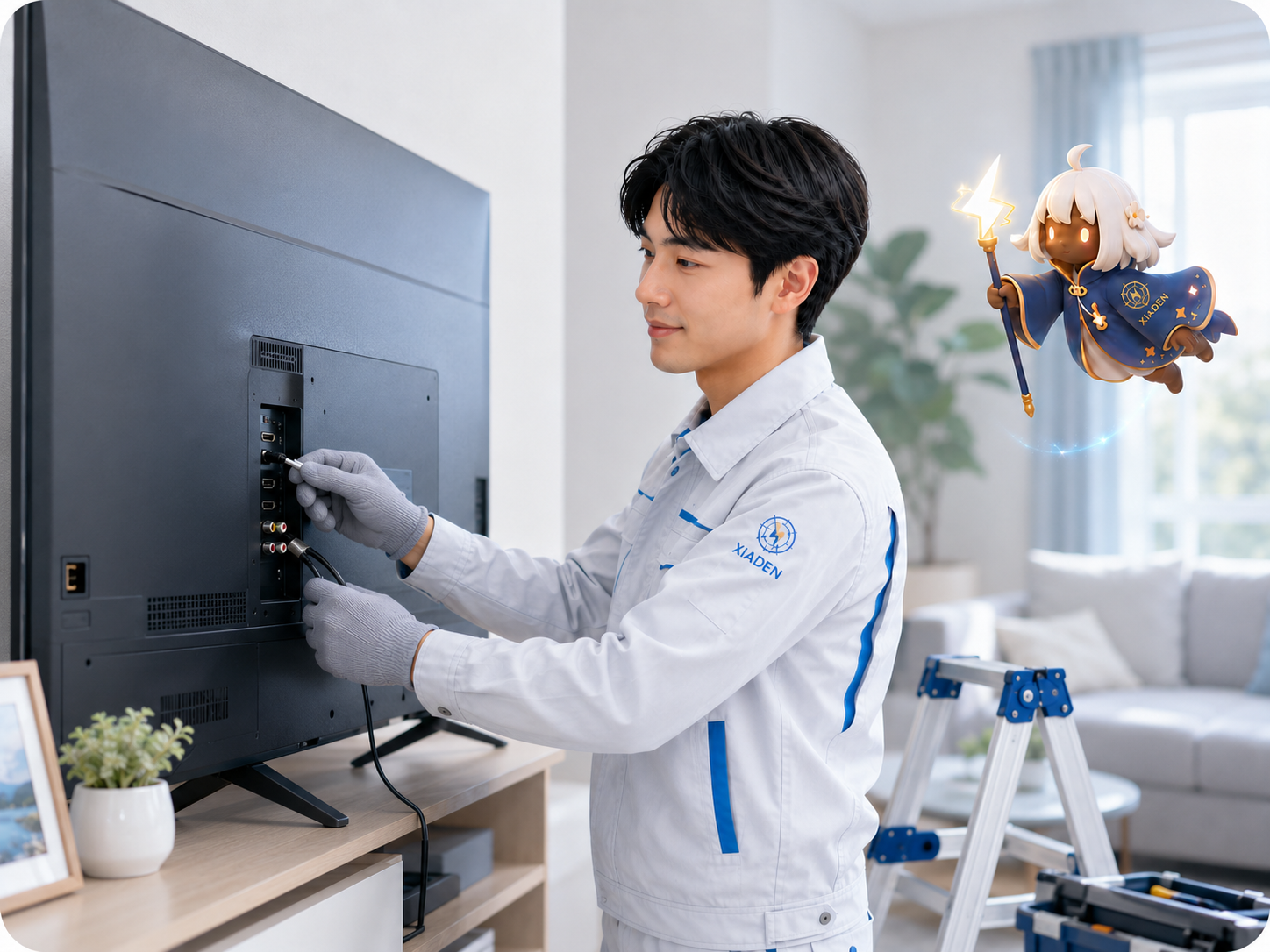 XiADENのテレビ・アンテナ工事スタッフ